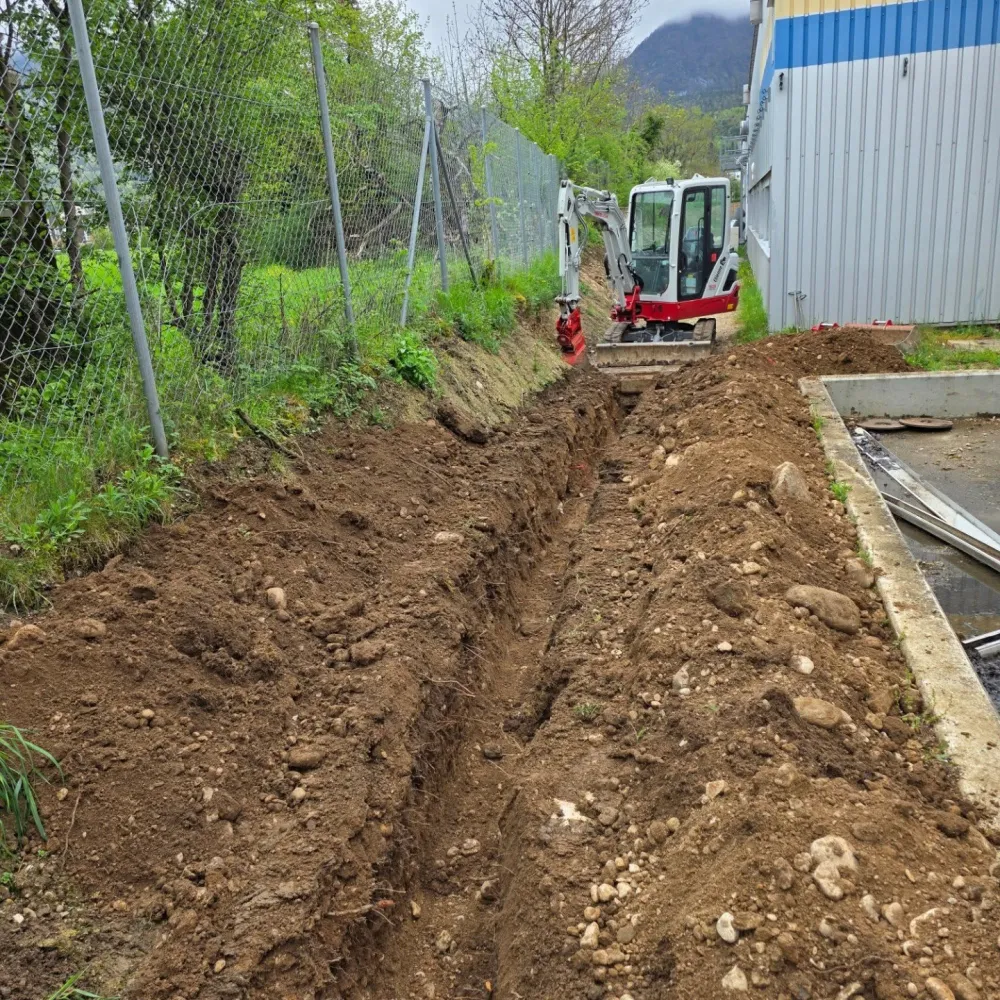 Fouille de 90m — Etienne Terrassement